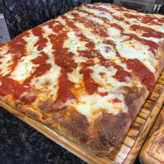 Traditional Sicilian Pizza.